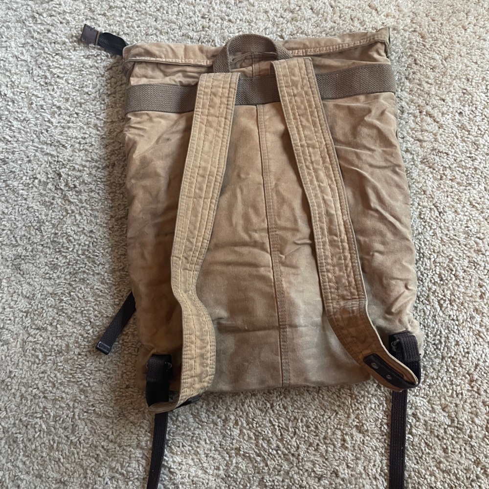 Vintage Levi’s Waxed Backpack Rucksack - Picture 2 of 4